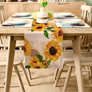 Sunflower table runner